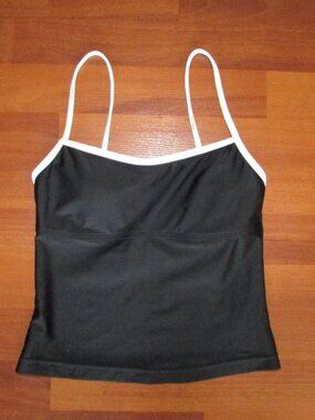 Hydra Black White Tankini Top